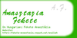 anasztazia fekete business card